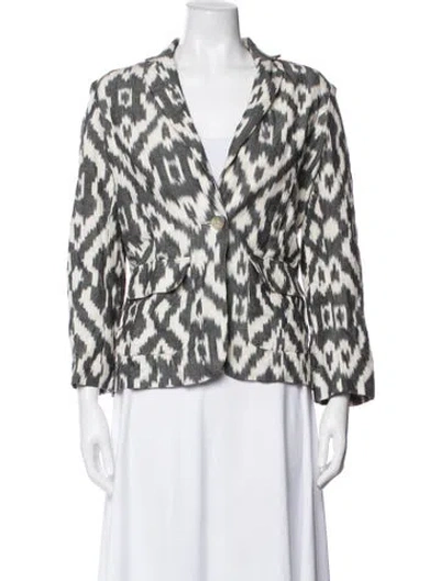 Pre-owned Neiman Marcus Patterned Blazer In Multicolor
