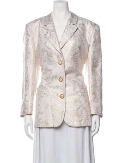 Pre-owned Neiman Marcus Patterned Blazer In Multicolor