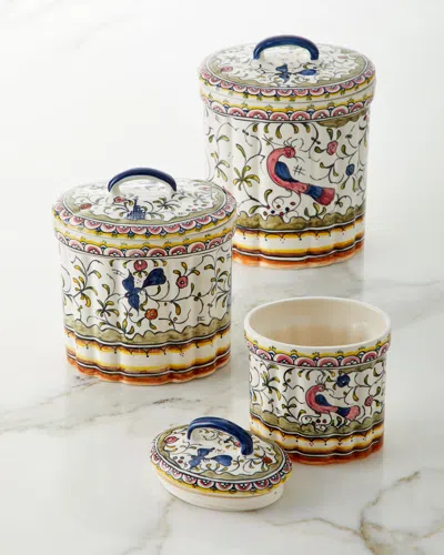 Neiman Marcus Pavoes Canisters, Set Of 3