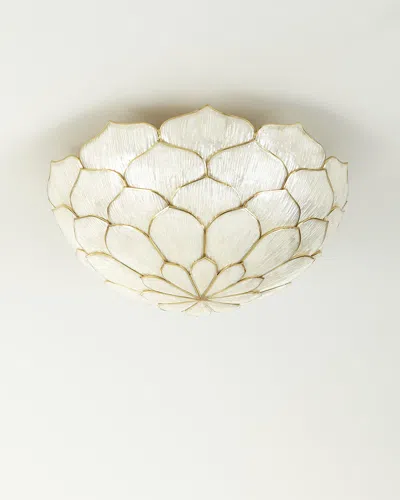 Neiman Marcus Petal Flush Mount In Neutral