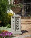 Neiman Marcus Pierced Pedestal In Light Granite