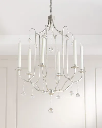 Neiman Marcus Piper Chandelier In Db Silver