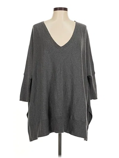 Pre-owned Neiman Marcus Poncho In Gray