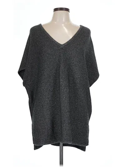 Pre-owned Neiman Marcus Poncho In Gray