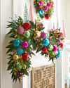 Neiman Marcus Pre-lit Bright Holiday Garland, 72" In Multi
