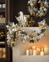 Neiman Marcus Pre-lit Silver And Gold Garland, 72" In Multi