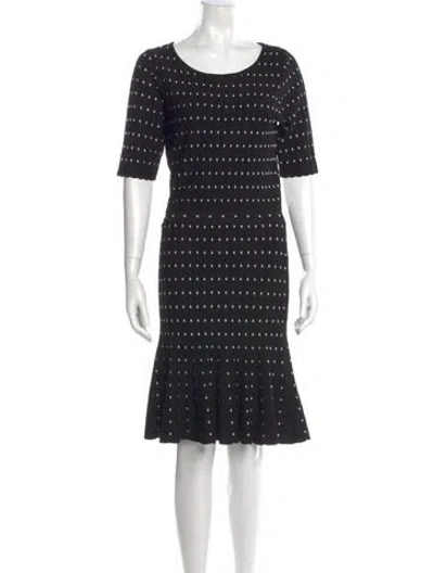 Pre-owned Neiman Marcus Printed Knee-length Dress In Multi
