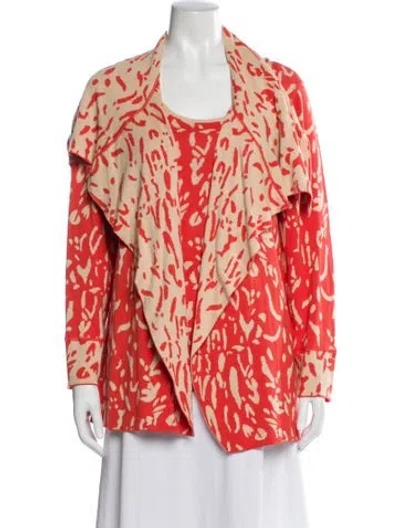 Pre-owned Neiman Marcus Printed Set In Orange