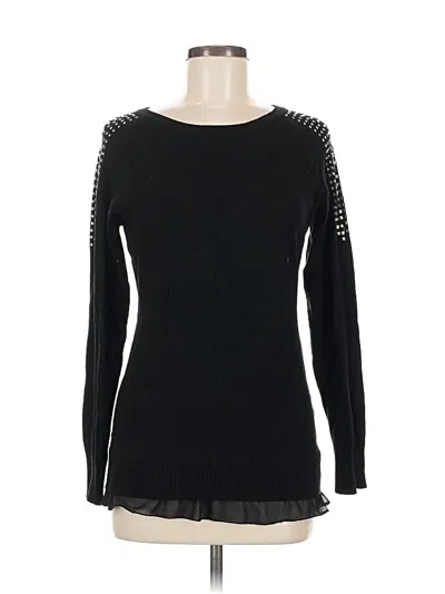 Pre-owned Neiman Marcus Pullover Sweater In Black