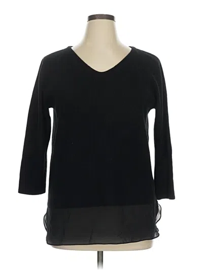 Pre-owned Neiman Marcus Pullover Sweater In Black