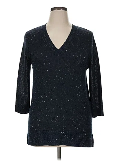 Pre-owned Neiman Marcus Pullover Sweater In Black