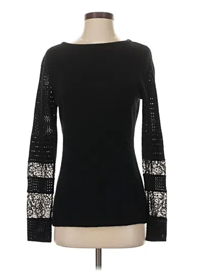 Pre-owned Neiman Marcus Pullover Sweater In Black