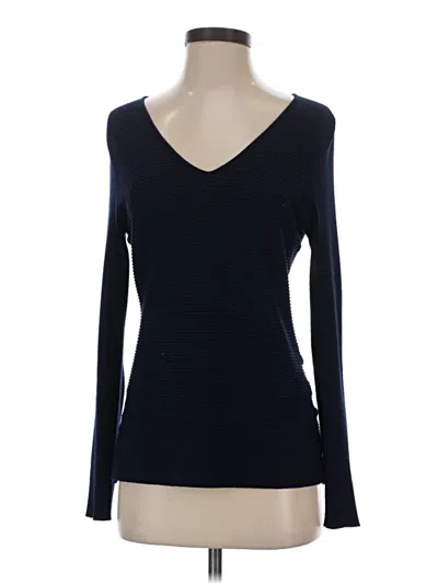 Pre-owned Neiman Marcus Pullover Sweater In Blue