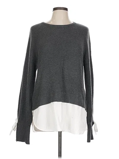 Pre-owned Neiman Marcus Pullover Sweater In Gray