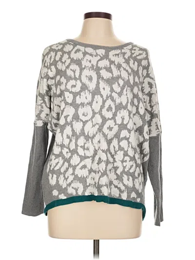 Pre-owned Neiman Marcus Pullover Sweater In Gray