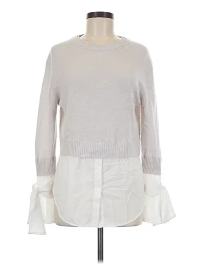 Pre-owned Neiman Marcus Pullover Sweater In Ivory