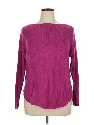 Pre-owned Neiman Marcus Pullover Sweater In Purple