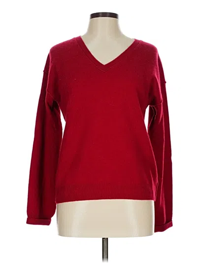 Pre-owned Neiman Marcus Pullover Sweater In Red
