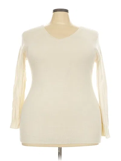 Pre-owned Neiman Marcus Pullover Sweater In White