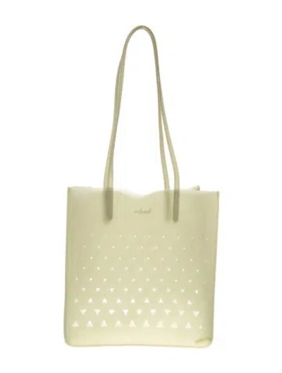 Pre-owned Neiman Marcus Pvc Shoulder Bag In Green