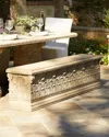 Neiman Marcus Roman Straight Bench In White