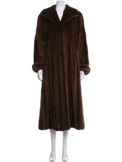 Pre-owned Neiman Marcus Sable Fur Coat In Brown
