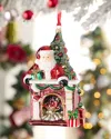 Neiman Marcus Santa, Tree And Fireplace Christmas Ornament