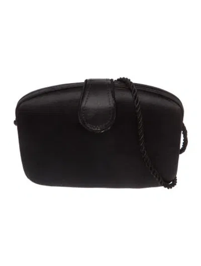Pre-owned Neiman Marcus Satin Evening Bag In Black