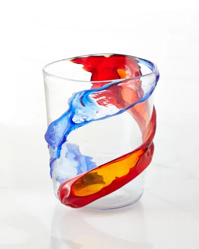 Neiman Marcus Sbruffi Tumbler In Blue And Red