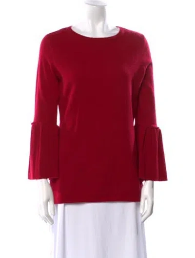 Pre-owned Neiman Marcus Scoop Neck Sweater In Pink