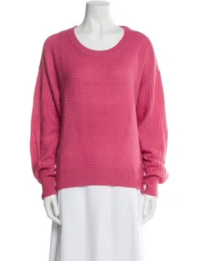 Pre-owned Neiman Marcus Scoop Neck Sweater W/ Tags In Pink