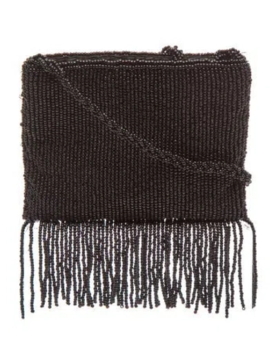 Pre-owned Neiman Marcus Sequins Crossbody Bag In Black