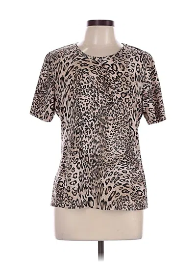 Pre-owned Neiman Marcus Short Sleeve T-shirt In Brown