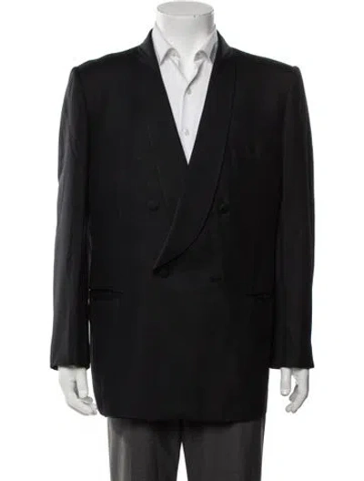 Pre-owned Neiman Marcus Silk Blazer In Black