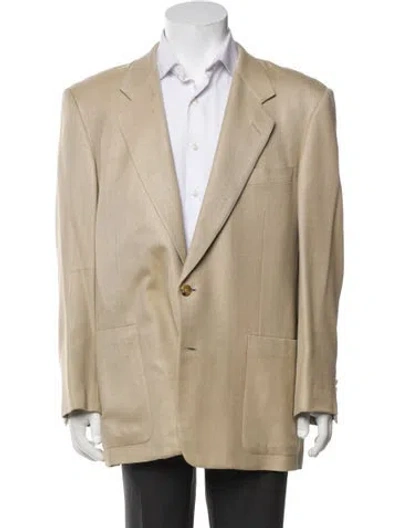 Pre-owned Neiman Marcus Silk Blazer In Neutral