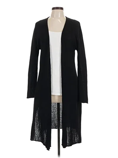 Pre-owned Neiman Marcus Silk Cardigan Sweater In Black