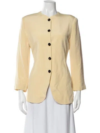 Pre-owned Neiman Marcus Silk Coat In Neutral