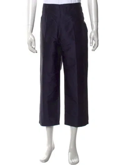 Pre-owned Neiman Marcus Silk Dress Pants In Blue
