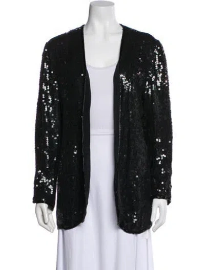 Pre-owned Neiman Marcus Silk Evening Jacket In Black