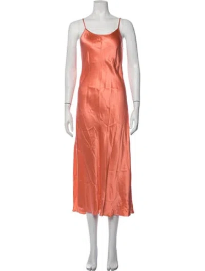 Pre-owned Neiman Marcus Silk Midi Length Dress In Black