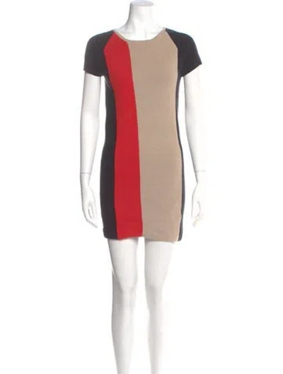 Pre-owned Neiman Marcus Silk Mini Dress In Multi