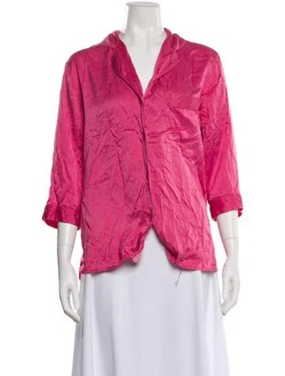 Pre-owned Neiman Marcus Silk Pajamas In Pink