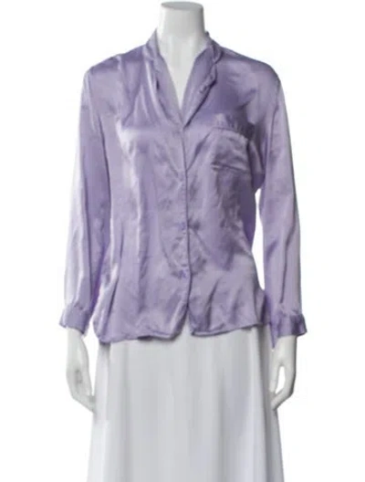 Pre-owned Neiman Marcus Silk Pajamas In Purple