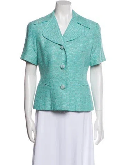 Pre-owned Neiman Marcus Silk Printed Evening Jacket In Multi