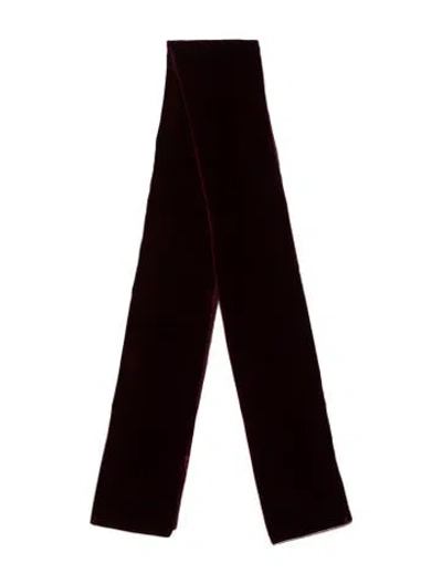 Pre-owned Neiman Marcus Silk Scarf In Burgundy