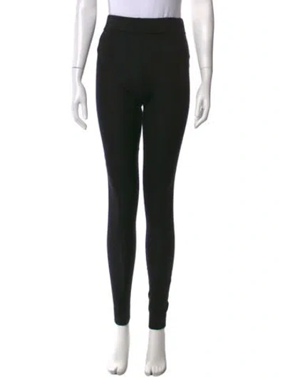 Pre-owned Neiman Marcus Silk Skinny Leg Pants In Black