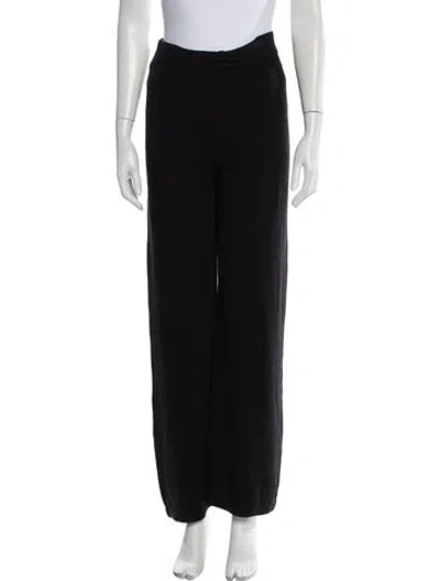 Pre-owned Neiman Marcus Silk Wide Leg Pants In Black