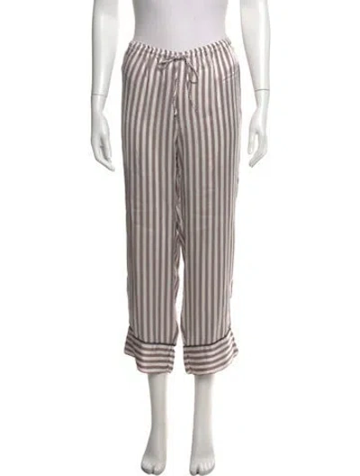 Pre-owned Neiman Marcus Silk Wide Leg Pants In Multicolor