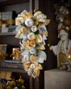 Neiman Marcus Silver And Gold Door Spray, 30" In Gold