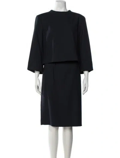 Pre-owned Neiman Marcus Skirt Set In Grey
